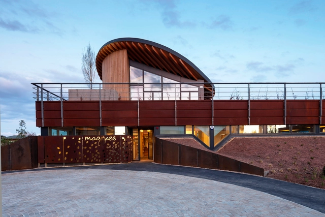 Maggie’s Newcastle / Cullinan Studio -  Healthcare Center, Facade, Arch, Fence