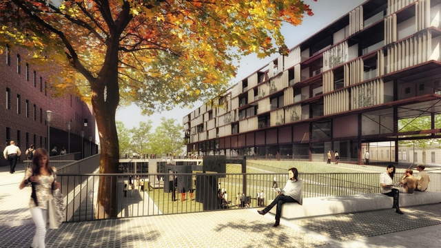 Tercer lugar Concurso Anteproyecto Centro Cultural, Comercial Y Residencial Paseo De Güemes / Argentina - Reconversión