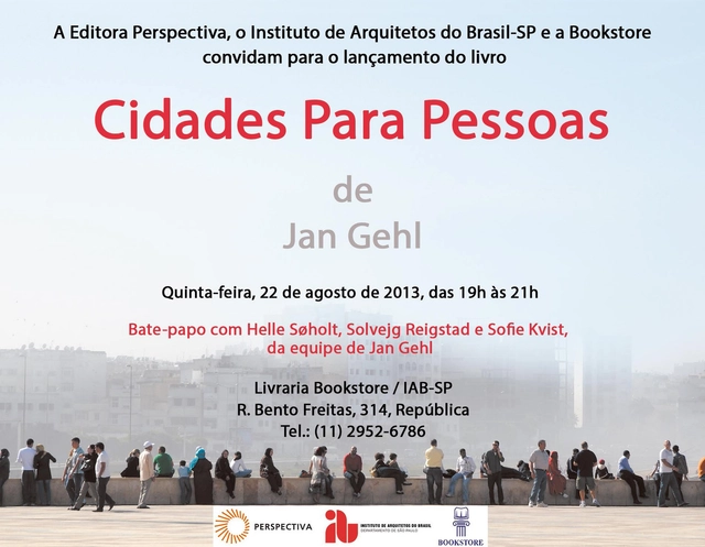Lançamento do livro “Cidades para Pessoas” no IAB-SP - Imagem de Destaque