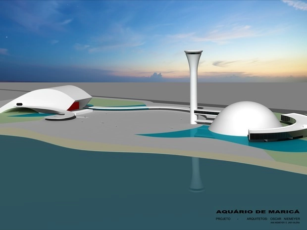 Aquário projetado por Oscar Niemeyer será construído em Maricá-RJ - Imagem de Destaque