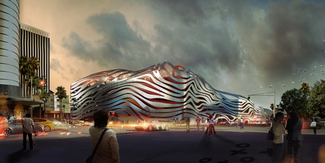 Petersen Automotive Museum Unveils Eye-Catching New Exterior by Kohn Pedersen Fox - Cultural Architecture