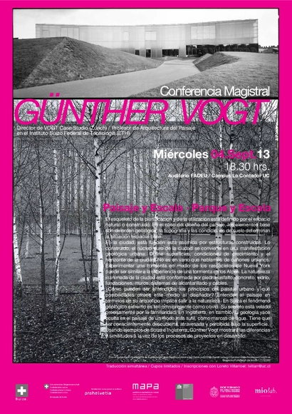 Conferencia Günther Vogt “Paisaje y Escala, Parque y Escala” - Imagen Principal