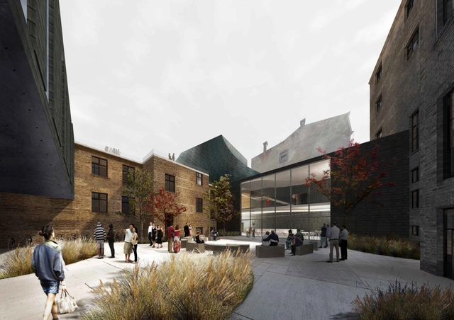 'Show Under Skin' Riga Theatre Reconstruction Competition Entry / NRJA + IG Kurbads - Theater, Courtyard, Facade