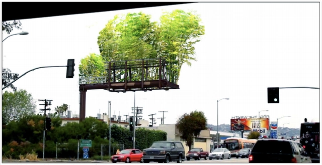 Outdoors convertidos em canteiros de bambu: intervenção “Urban Air” - Imagem de Destaque