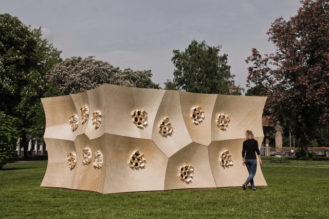 HygroSkin - Pavilhão Sensível / Achim Menges Architect + Oliver David Krieg + Steffen Reichert - Pavilhão 