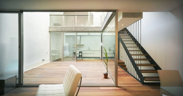 TERESA-HOUSE /Estudio Rocamora Diseño & Arquitectura - Houses, Deck, Stairs, Handrail, Facade, Door, Balcony, Chair