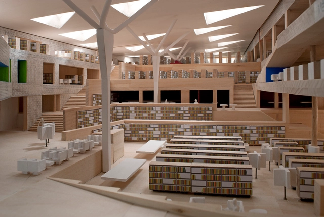 BnL National Library of Luxemburg / Bolles + Wilson - Educational Architecture, Chair