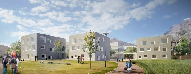 Segundo lugar no concurso “Colégio Proeduca” na Província De Tiabaya / Peru - Arquitetura Educacional