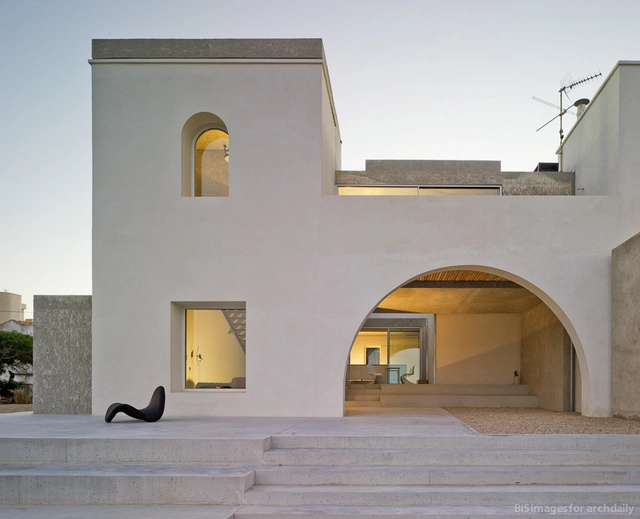 Alien House / Noname 29 - Houses, Stairs, Facade, Door, Arch