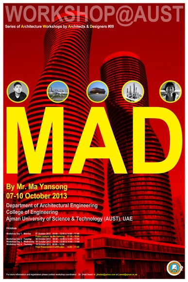 Workshop by Ma Yansong (MAD Architects) at Ajman University - Featured Image