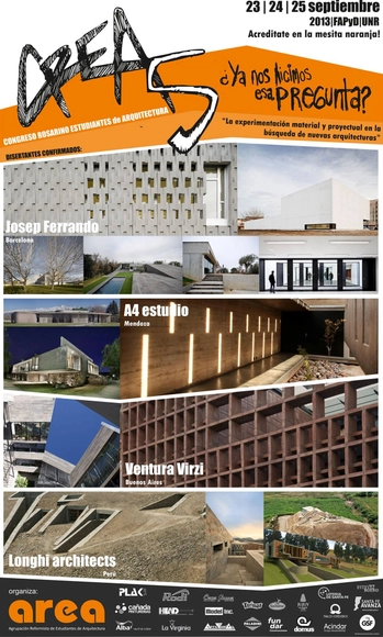Congreso “La experimentación material y proyectual en la búsqueda de nuevas arquitecturas” / Argentina - Imagen Principal