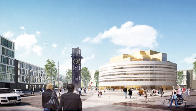 Kiruna City Hall / Henning Larsen Architects - Town & City Hall, Facade, Cityscape