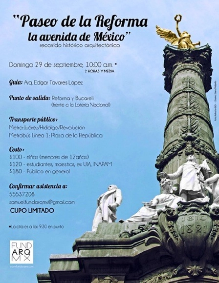 Paseo de la Reforma, la Avenida de México / Recorrido FUNDARQMX - Imagen Principal