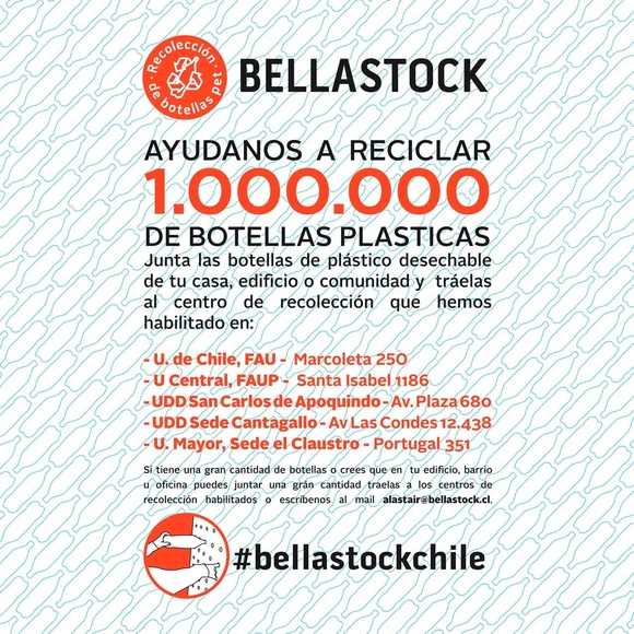 ¡Bellastock Chile ha iniciado el Proceso de Recolección de botellas para el Primer Festival de Reciclaje en Chile!  - Imagen Principal