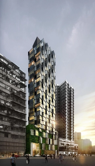 Composite Building / Aedas - Apartments, Facade, Cityscape
