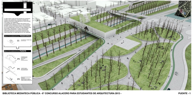Resultados VI Concurso Alacero de diseño en acero para estudiantes de arquitectura 2013 - Bibliotecas