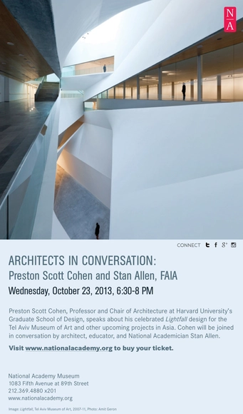 Architects in Conversation: Preston Scott Cohen and Stan Allen, FAIA - Featured Image