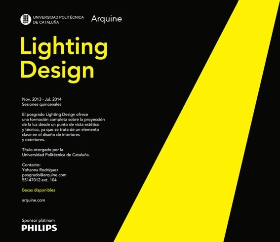 Posgrado en Diseño de Iluminación / Arquine + Universidad Politécnica de Cataluña - Imagen Principal