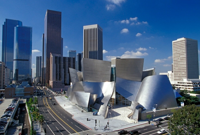 AD Classics: Walt Disney Concert Hall / Gehry Partners - Exterior Photography, Concert House, Cityscape