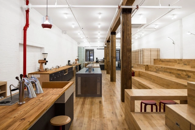 COUNTER CULTURE COFFEE TRAINING CENTER / Jane Kim Design - Cultural Center, Kitchen, Beam, Table, Countertop