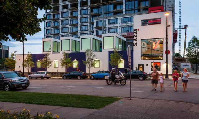 Izzy’s Ice Cream Kitchen & Retail Shop / Salmela Architect - Shopping Centers, Facade