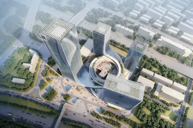Proposta vencedora para a Sede Administrativa da Fangda / Huasen Architects   - 