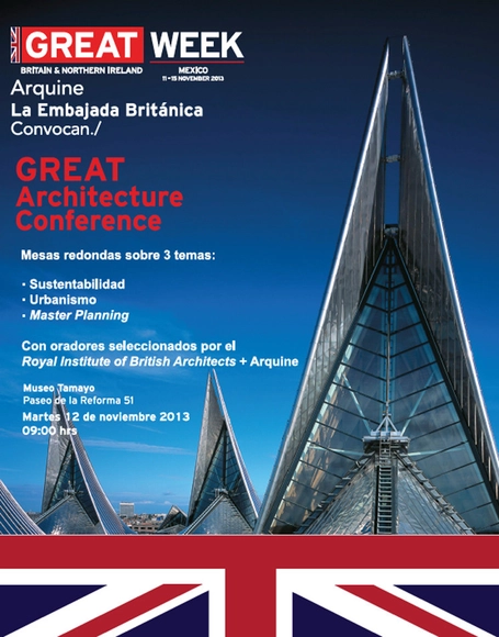 Arquine + Embajada Británica convocan: GREAT Architecture Conference - Imagen Principal
