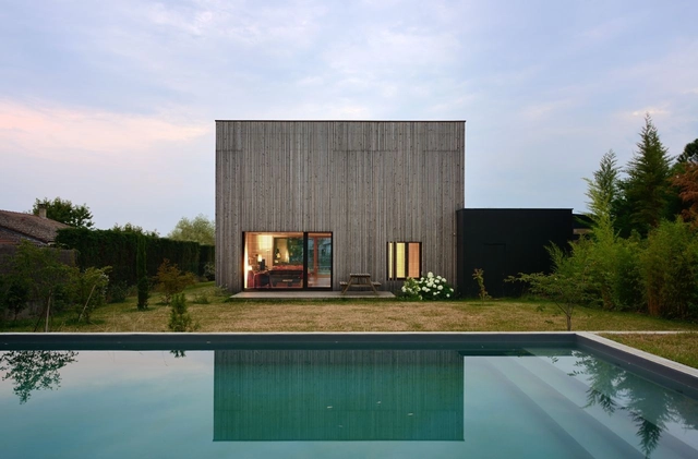 Villa B / Tectoniques - Houses, Garden, Facade