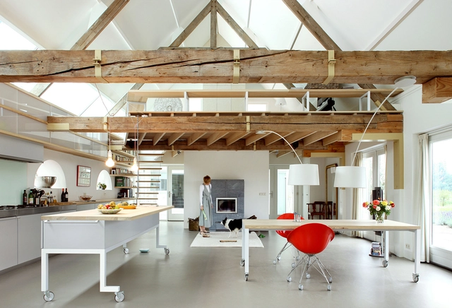 House G / Maxwan - Houses, Beam, Facade, Table, Lighting, Chair