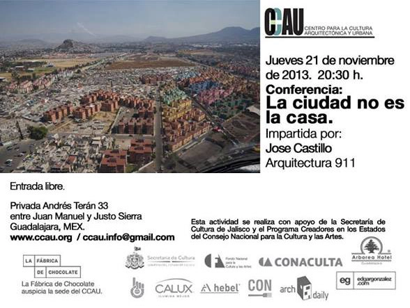 Conferencia: La ciudad no es la casa. Impartida por Jose Castillo - Imagen Principal
