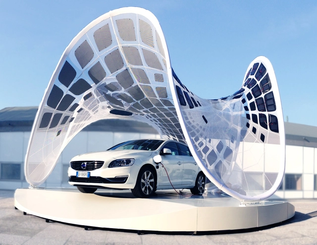 SDA + Volvo Collaborate to Create Portable Car-Charging Pavilion - Commercial Architecture