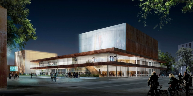 Schmidt Hammer Lassen vence competição para projetar o Teatro Vendsyssel, na Dinamarca - Centro De Artes
