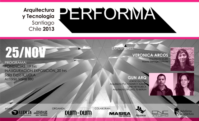 Charlas Arquitectura y Tecnología: PERFORMA 2013, GUN ARQ + Verónica Arcos - Imagen Principal