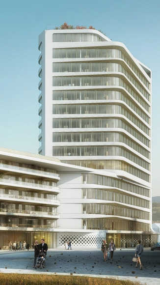 UNStudio Selected to Design Baumkirchen Mitte Tower in Munich - Housing, Facade, Cityscape