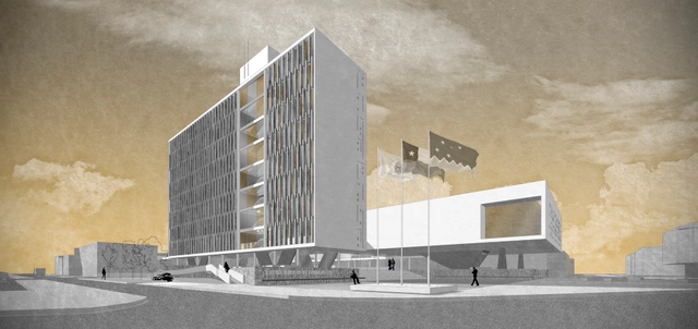 2º y 3º Lugar: Concurso para diseño del nuevo Edificio Consistorial de Punta Arenas - Imagen Principal