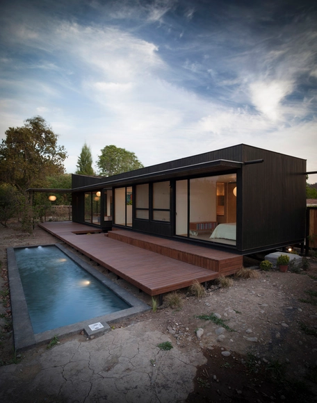 Casa Santa María / Etcheberrigaray  + Matuschka - Casas, Patio interior, Fachada