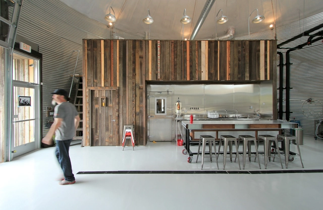 Bang Brewing / Alchemy Architects - Office Buildings, Kitchen, Facade, Beam, Countertop, Table, Chair