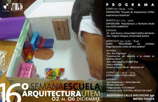 16° Semana de Escuela Arquitectura UTEM 2013 - Imagen Principal