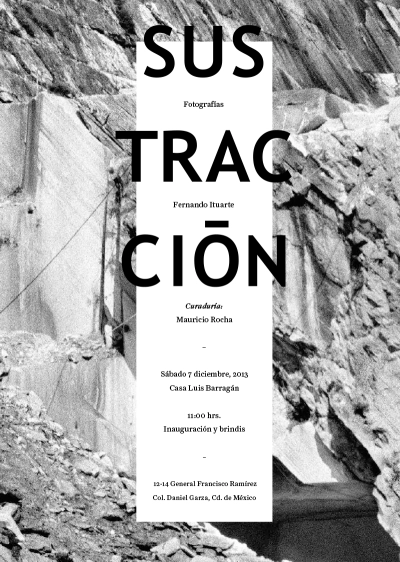 Sustracción: Una exploración de la Arquitectura de la extracción, exposición en la Casa Luis Barragán - Imagen Principal