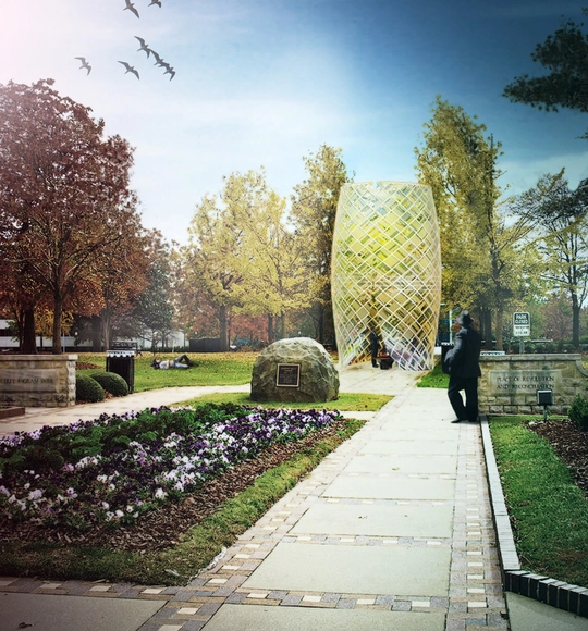 Competition Entry: Monument to Foot Soldiers / Jaklitsch/Gardner Architects - Monuments, Garden, Lighting