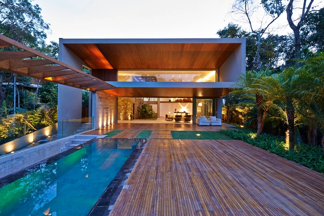 Residencia Bosque da Ribeira / Anastasia Arquitetos - Casas