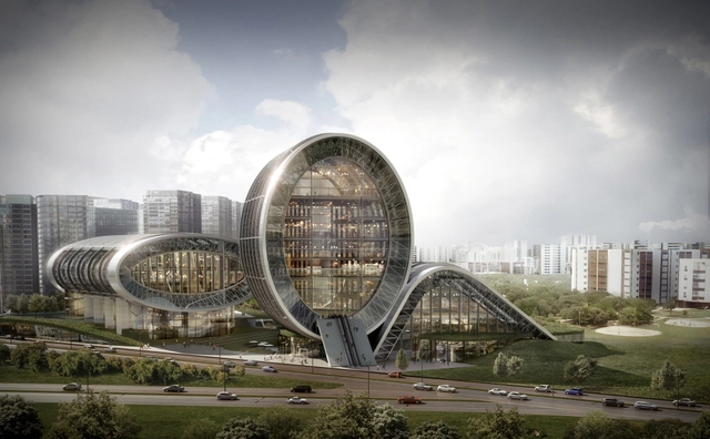 Form4 Architecture Wins WAN Civic Buildings Future Schemes Award for Cultural Center in Taiwan - Library