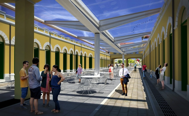 Vencedor do concurso para a cobertura do vão central do Mercado Público de Florianópolis / Aleph Zero   - Imagem de Destaque