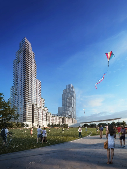 ODA Chosen to Design Largest Affordable Housing Project in New York  - Skyscrapers, Facade, Cityscape