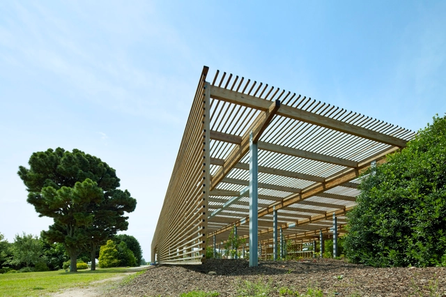 JC Raulston Arboretum Lath House / Frank Harmon Architect - Other Structures, Garden, Facade, Beam