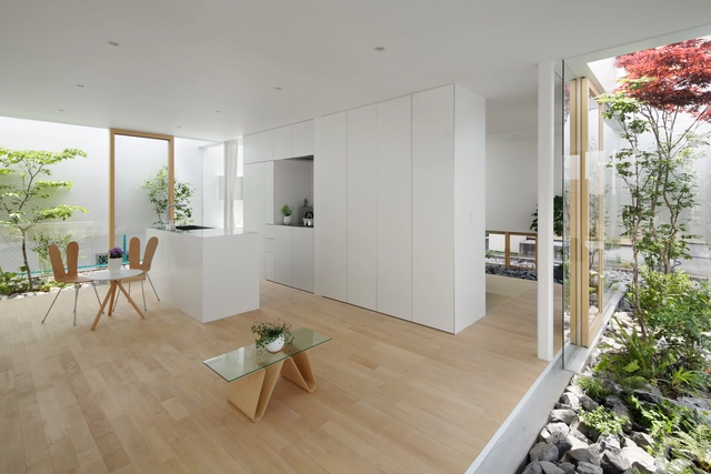 Green Edge House  / mA-style architects - Houses, Door, Facade, Table, Chair