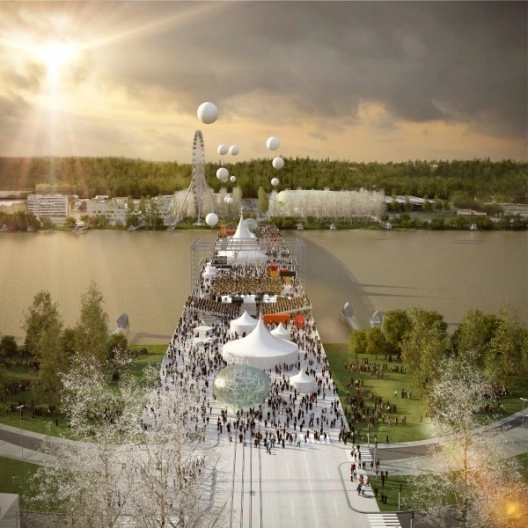 OMA vence competição para sua primeira ponte: Pont Jean-Jacques Bosc - Imagem de Destaque