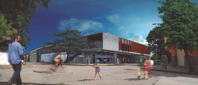 Segundo Lugar no concurso para o Centro Cultural e Educacional da cidade de Diamante, Argentina - Arquitetura Cultural