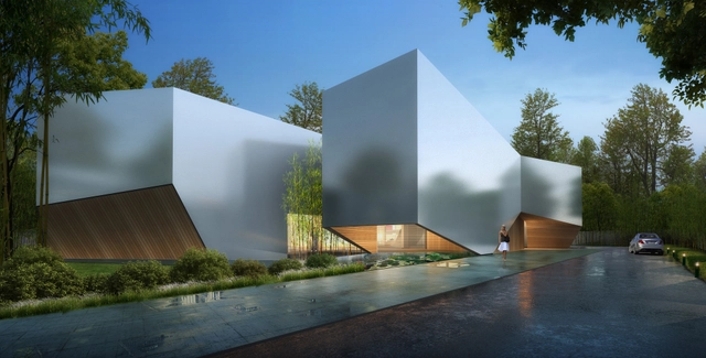 Shanghai Flower Garden Square / Real Time Architecture - Cabins & Lodges, Facade