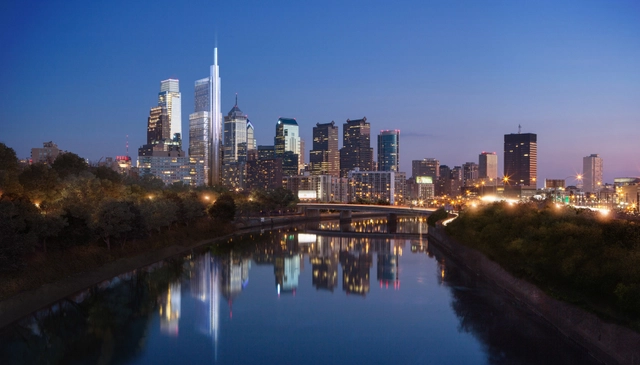 Foster + Partners Unveil 1,121-Foot Comcast Tower for Philadelphia - Skyscrapers, Cityscape